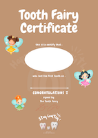 Zahnfee Urkunde zum Download im PDF-Format